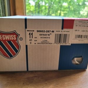Women's K•Swiss GSTAAD size 11
